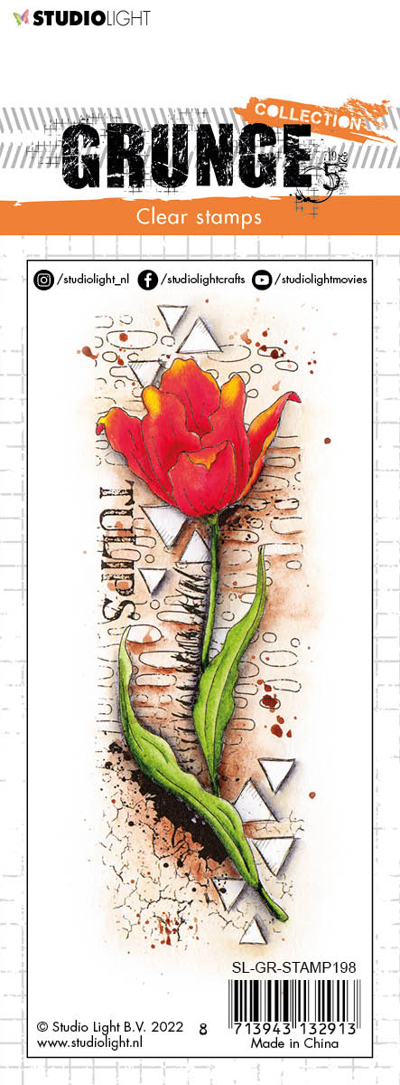 SL Clear Stamp Tulip Grunge Collection 148x52,2x3mm 1 PC nr.198