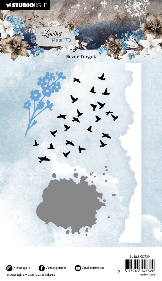 SL Cutting Dies Never Forget In Loving Memory 98x148x1mm 4 PC nr.739