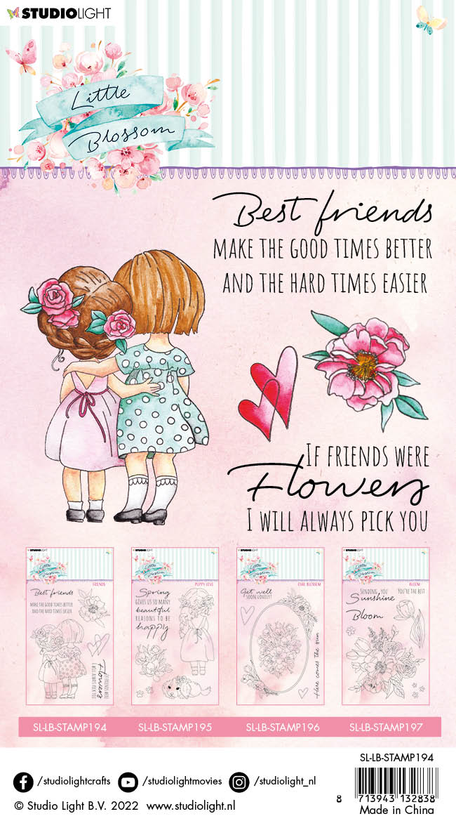 SL Clear Stamp Friends Little Blossom 105x148x3mm 1 PC nr.194