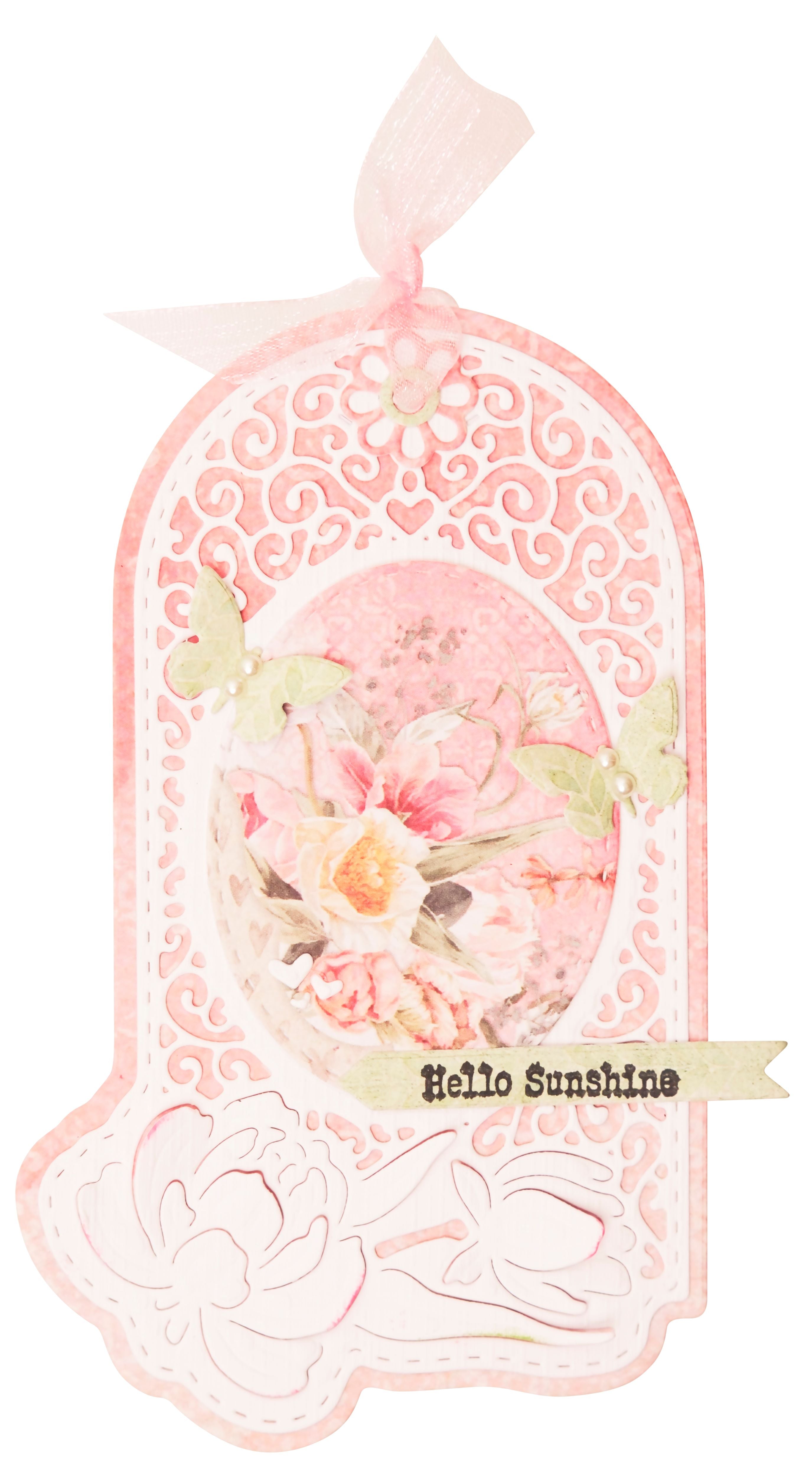 SL Cutting Dies Peony Tag Nature Lover 95x134x1mm 9 PC nr.772