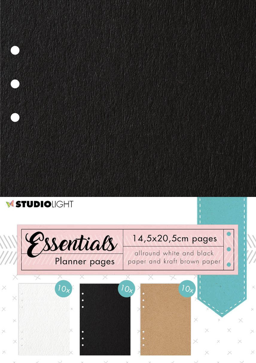 SL Planner pages Black, Craft, White Planner Essentials 145x205mm 30 SH nr.01