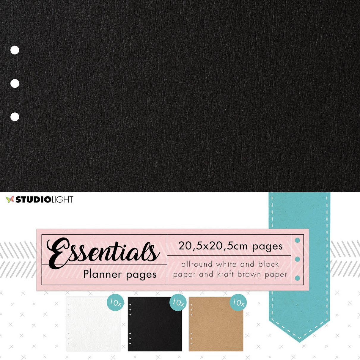 SL Planner pages Black, Craft, White Planner Essentials 205x205mm 30 SH nr.02