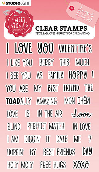 SL Clear Stamp Quotes Small Love Is In The Air Sweet Stories 148x105x3mm 41 PC nr.329