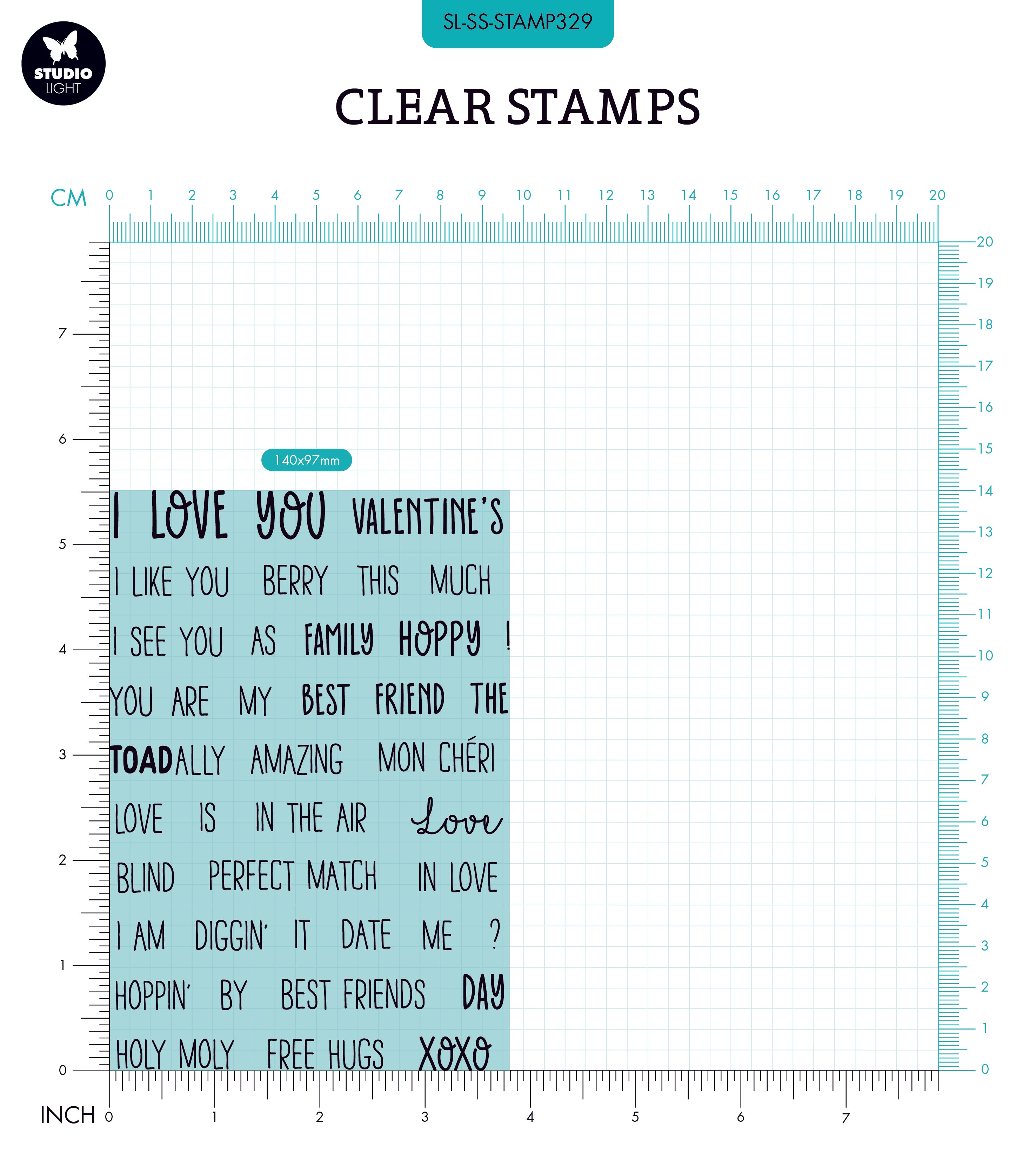 SL Clear Stamp Quotes Small Love Is In The Air Sweet Stories 148x105x3mm 41 PC nr.329