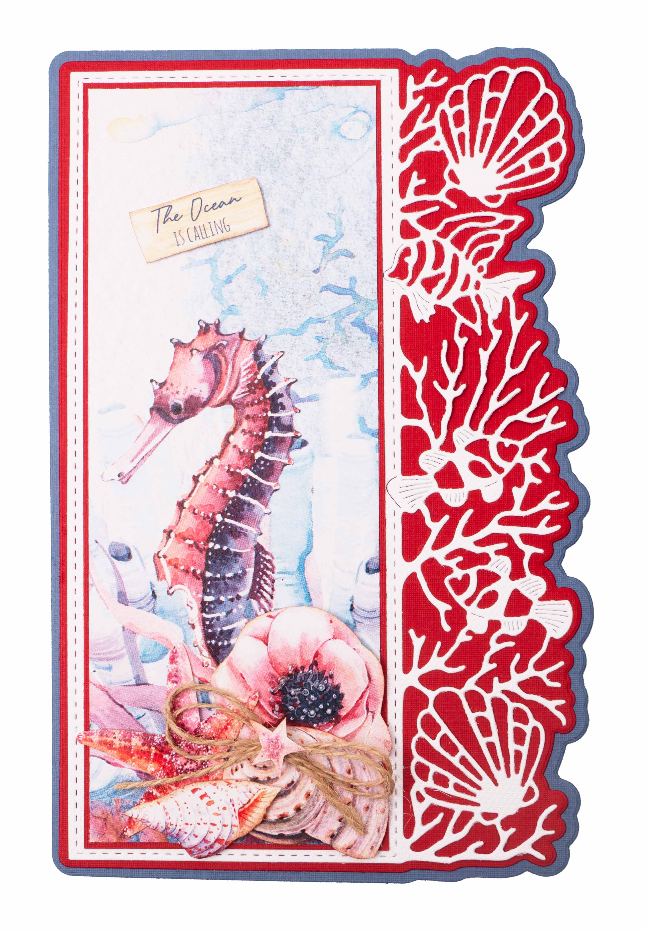 SL Cutting Die Coral Border Card Shape Take Me To The Ocean 130x200x1mm 3 PC nr.232