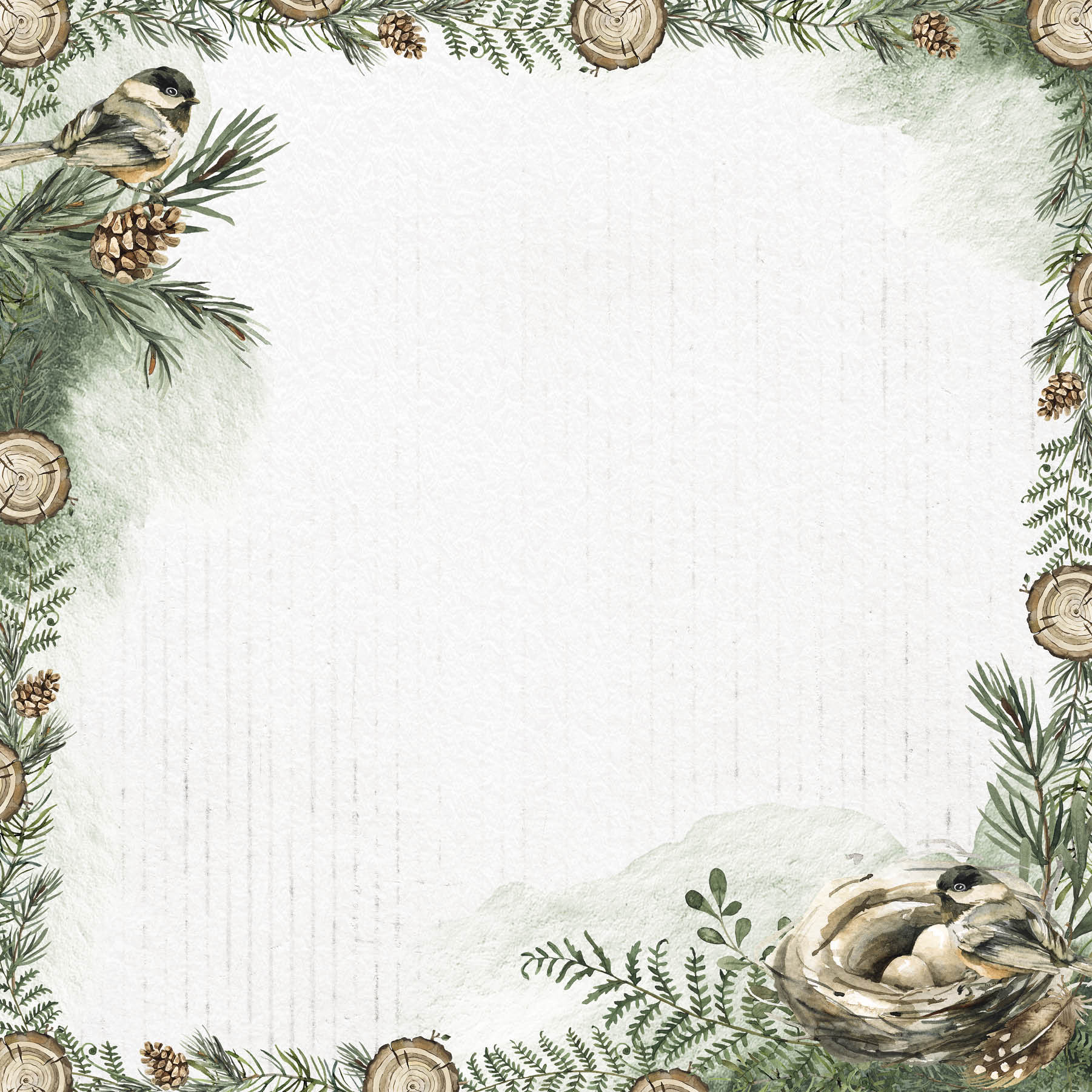 SL Paperset Background Paper Winter Garden 304,8x304,8x3mm 12 SH nr. 03