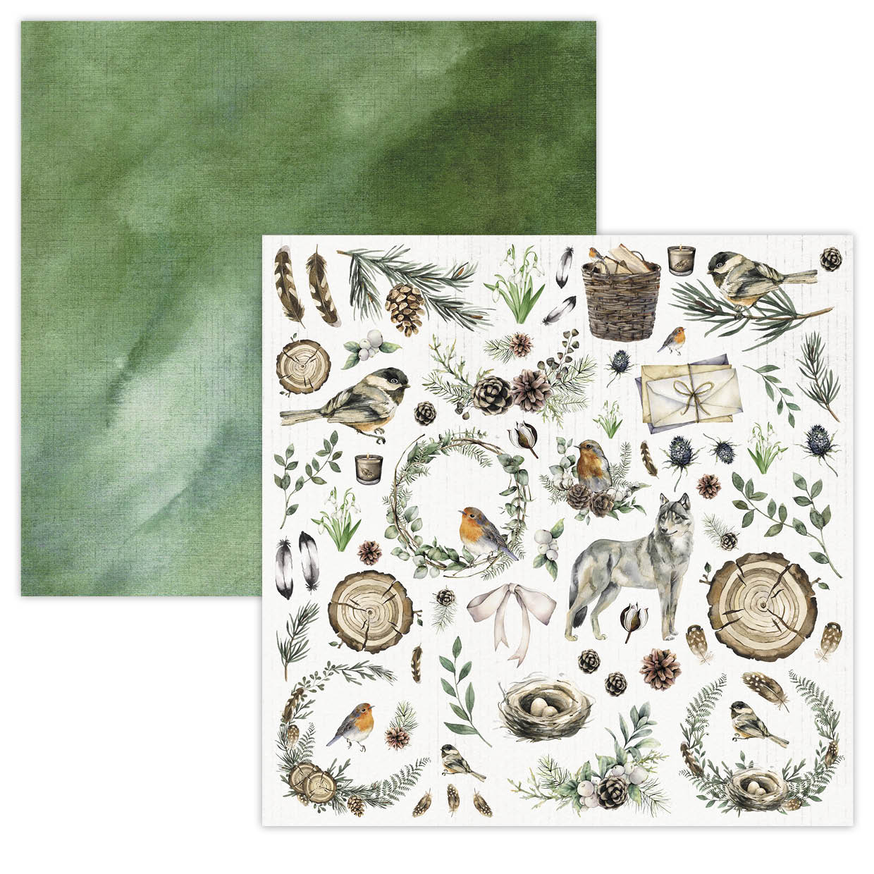 SL Paperset Background Paper Winter Garden 304,8x304,8x3mm 12 SH nr. 03