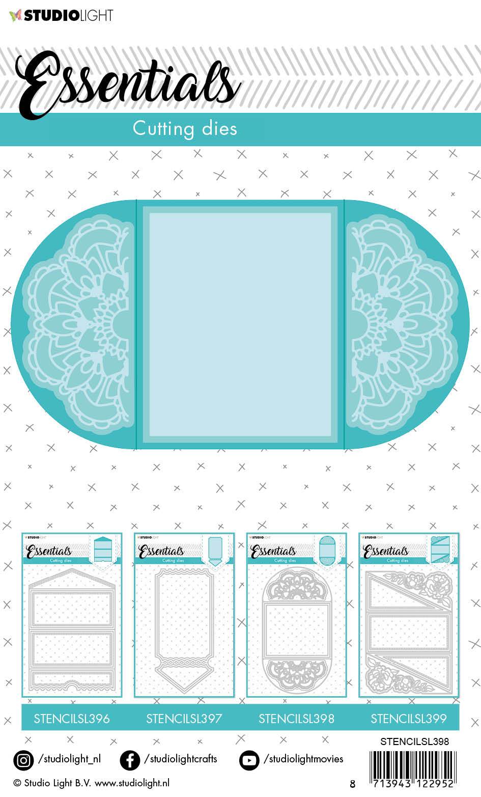 Cutting Die Cardshape Doily Essentials 115x210mm nr.398