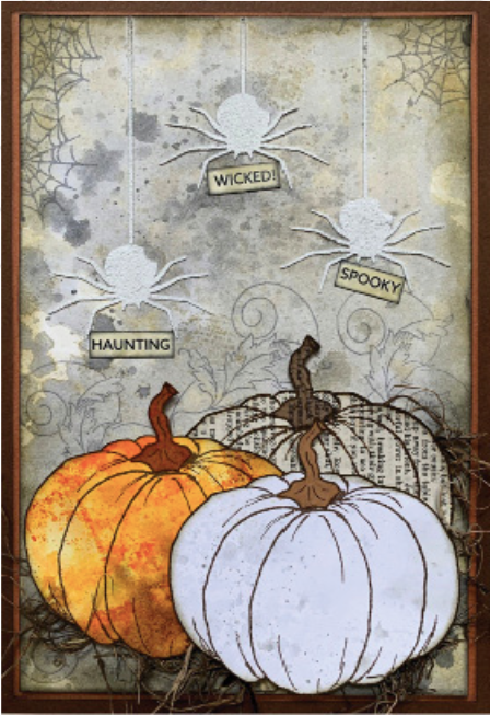 Creative Expressions Sam Poole Ghost Pumpkin A6 Clear Stamp Set