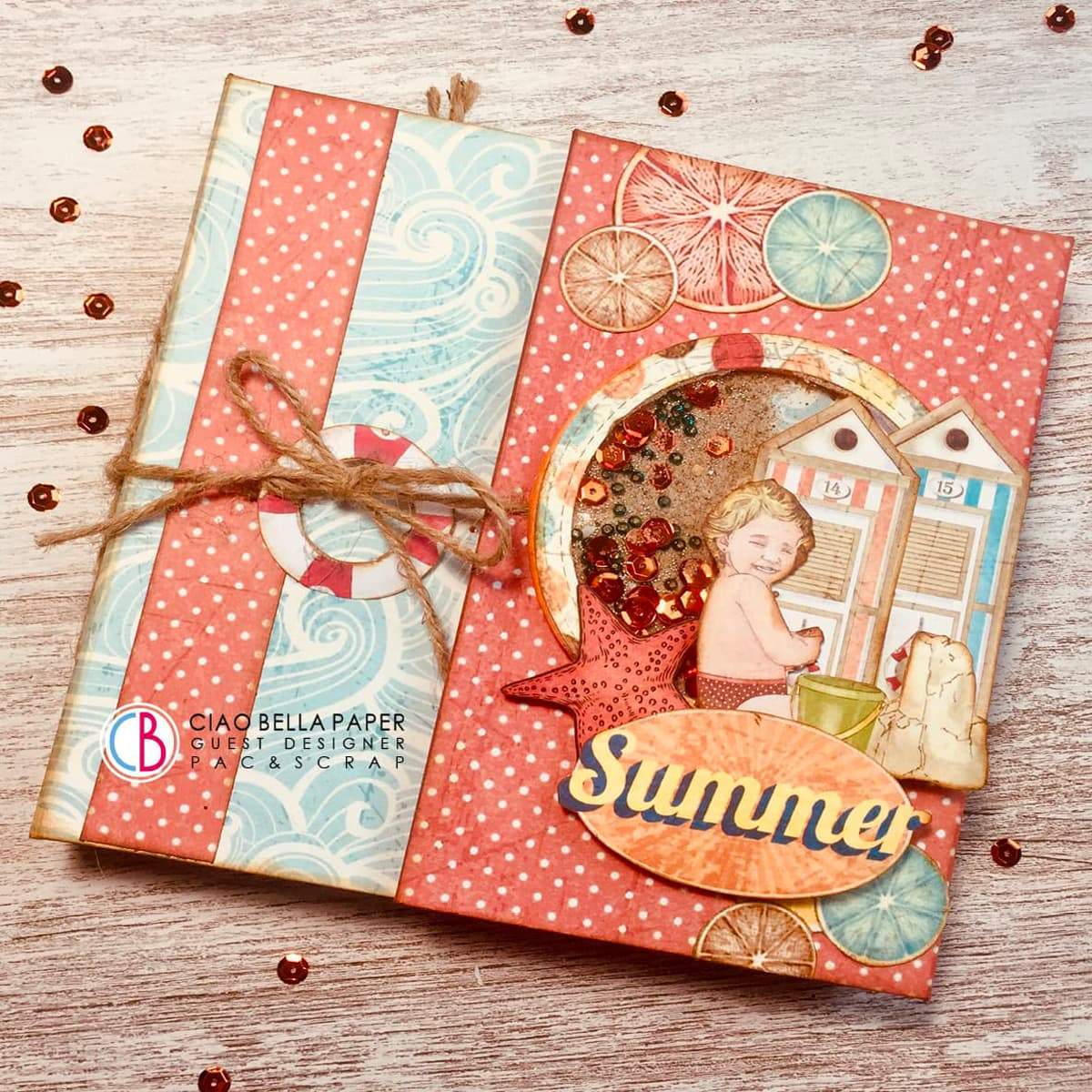 Ciao Bella Summer Tales Patterns Pad 12"x12" 8/Pkg