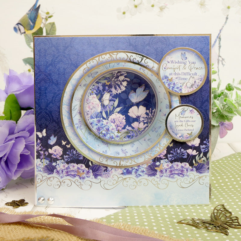 Butterfly Blues Luxury Topper Set