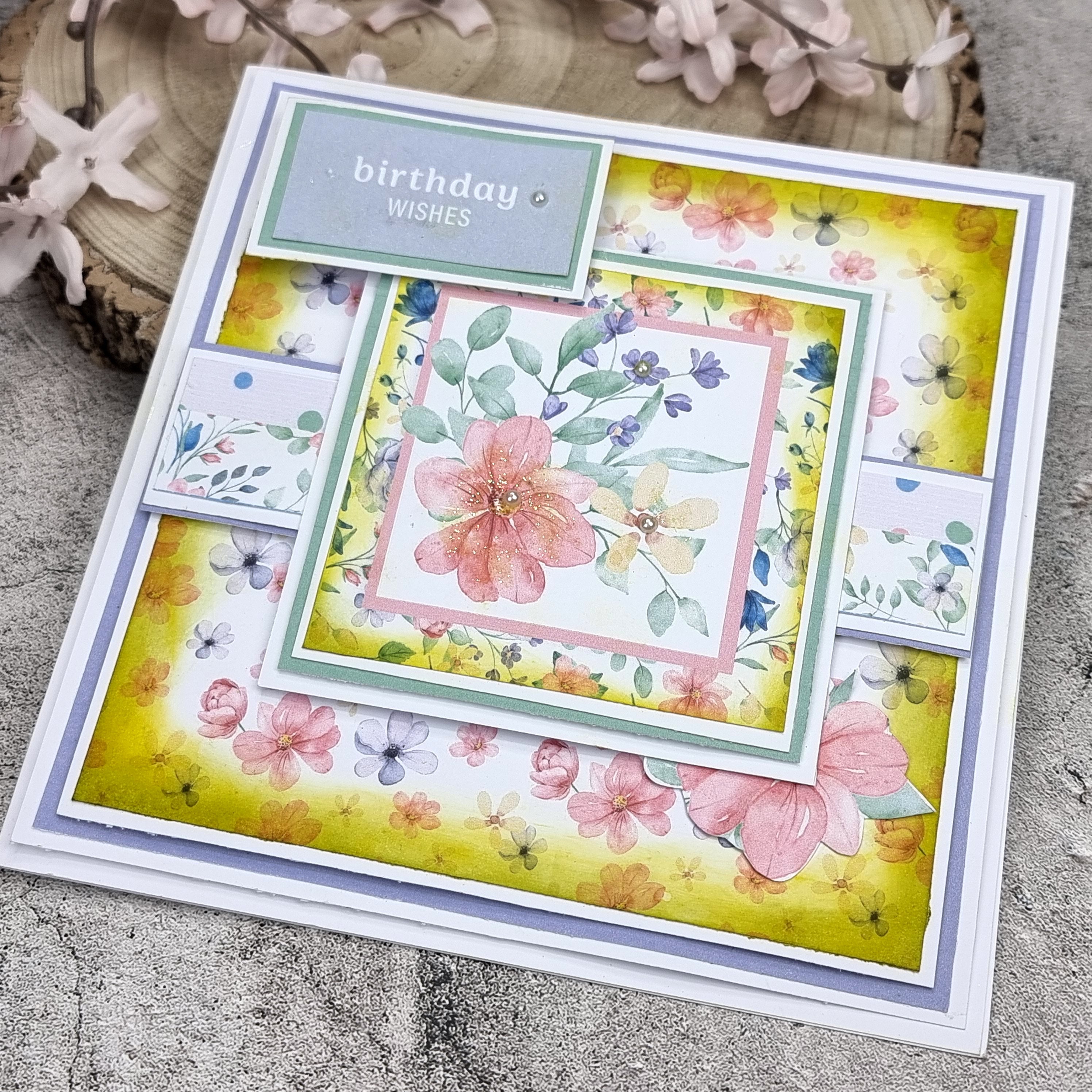 The Paper Boutique Sunny Gardens 8 in x 8 in Decorative Paper Pad