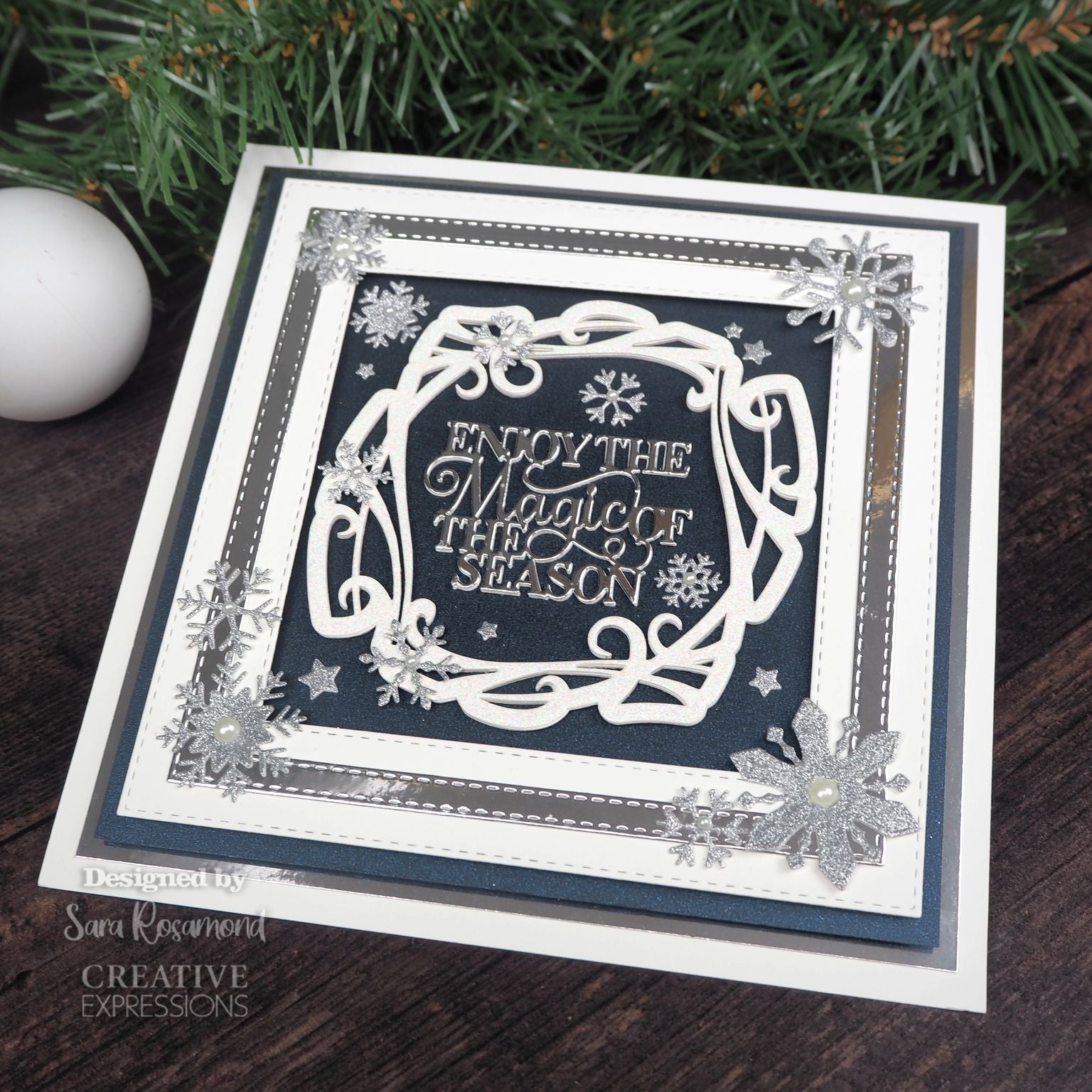 Creative Expressions Sue Wilson Festive Blustery Frame Craft Die