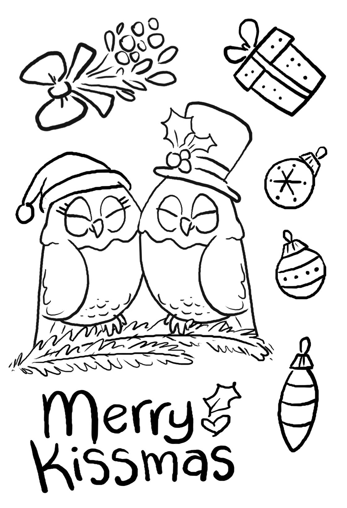 Creative Expressions Designer Boutique Collection Merry Kissmas A6 Clear Stamp Set