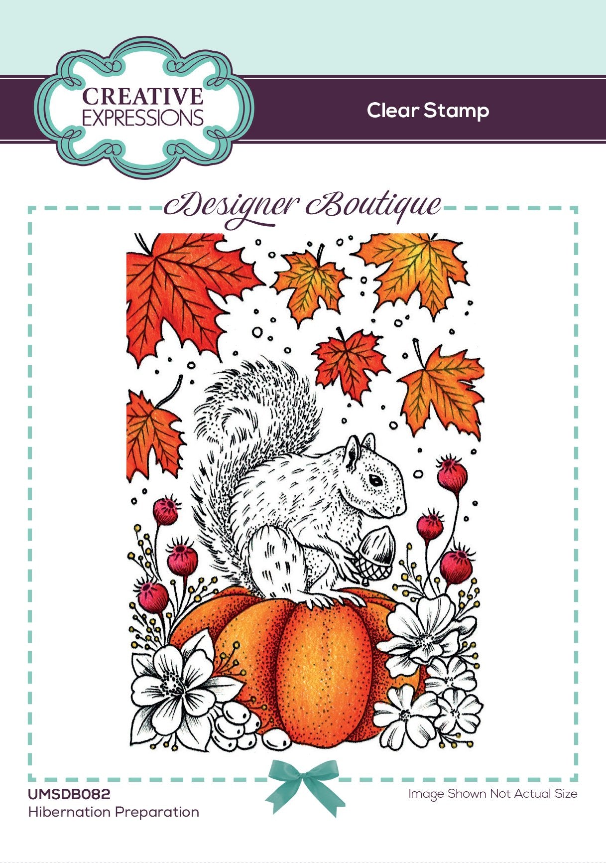 Creative Expressions Designer Boutique Collection Hibernation Preparation A6 Clear Stamp Set