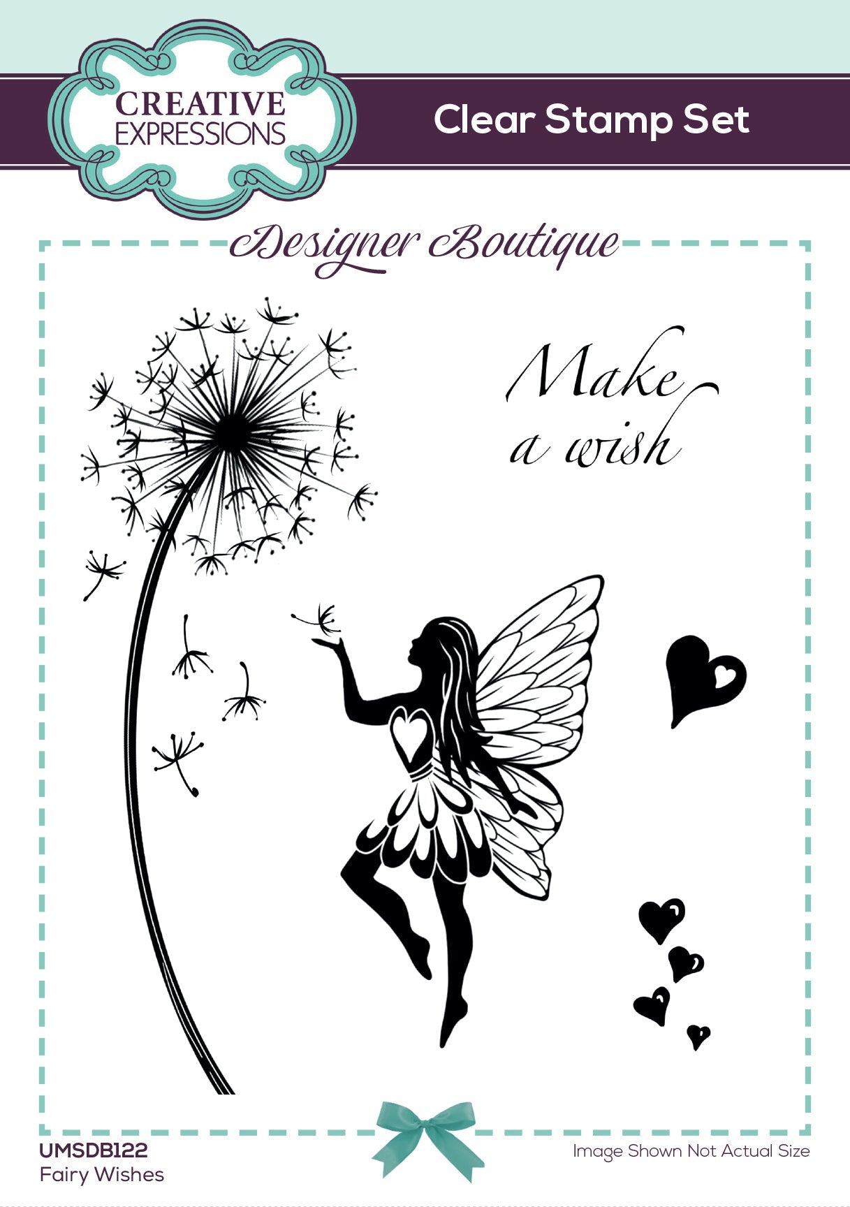 Creative Expressions Designer Boutique Fairy Wishes 6 in x 4 in Clear Stamp Set