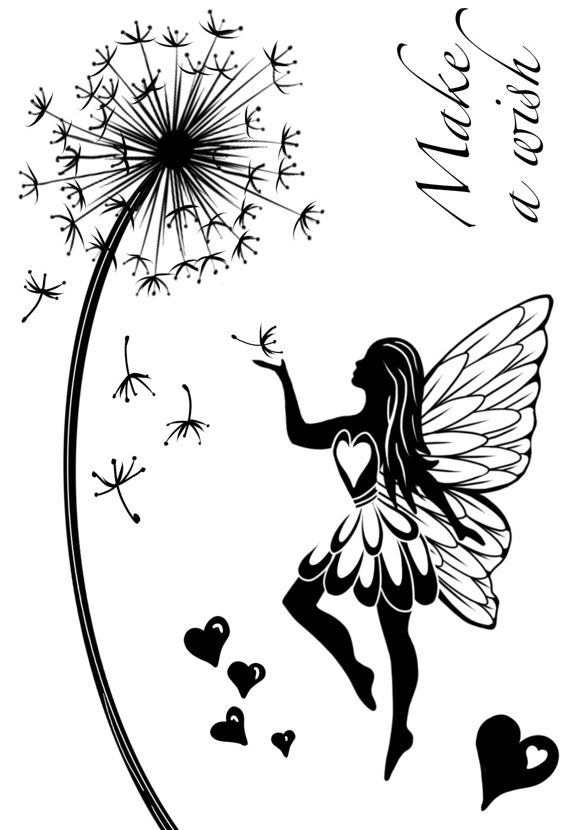 Creative Expressions Designer Boutique Fairy Wishes 6 in x 4 in Clear Stamp Set