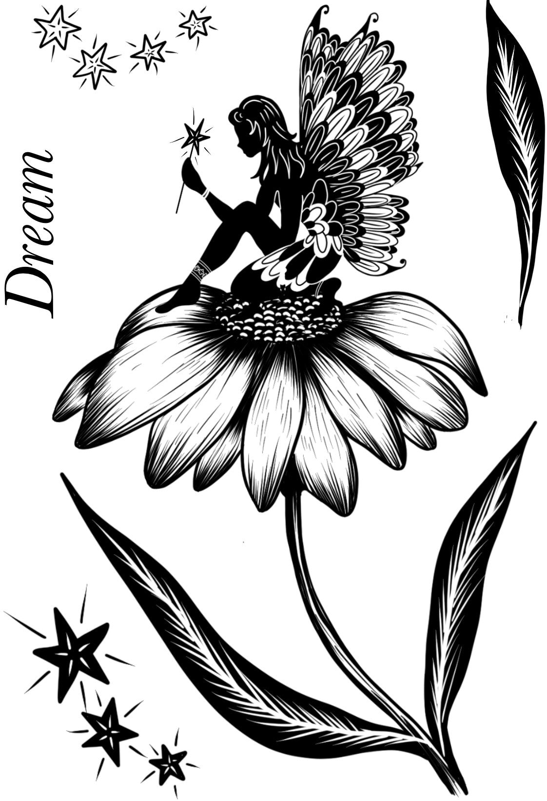 Creative Expressions Designer Boutique Daisy Dreams 6 in x 4 in Clear Stamp Set