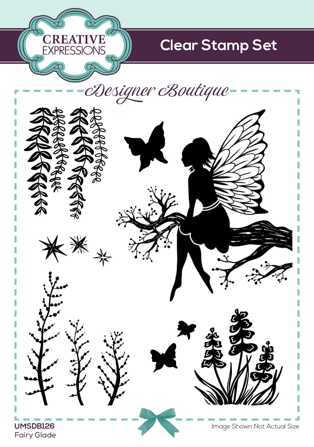 Creative Expressions Designer Boutique Fairy Glade 6 in x 4 in Clear Stamp Set