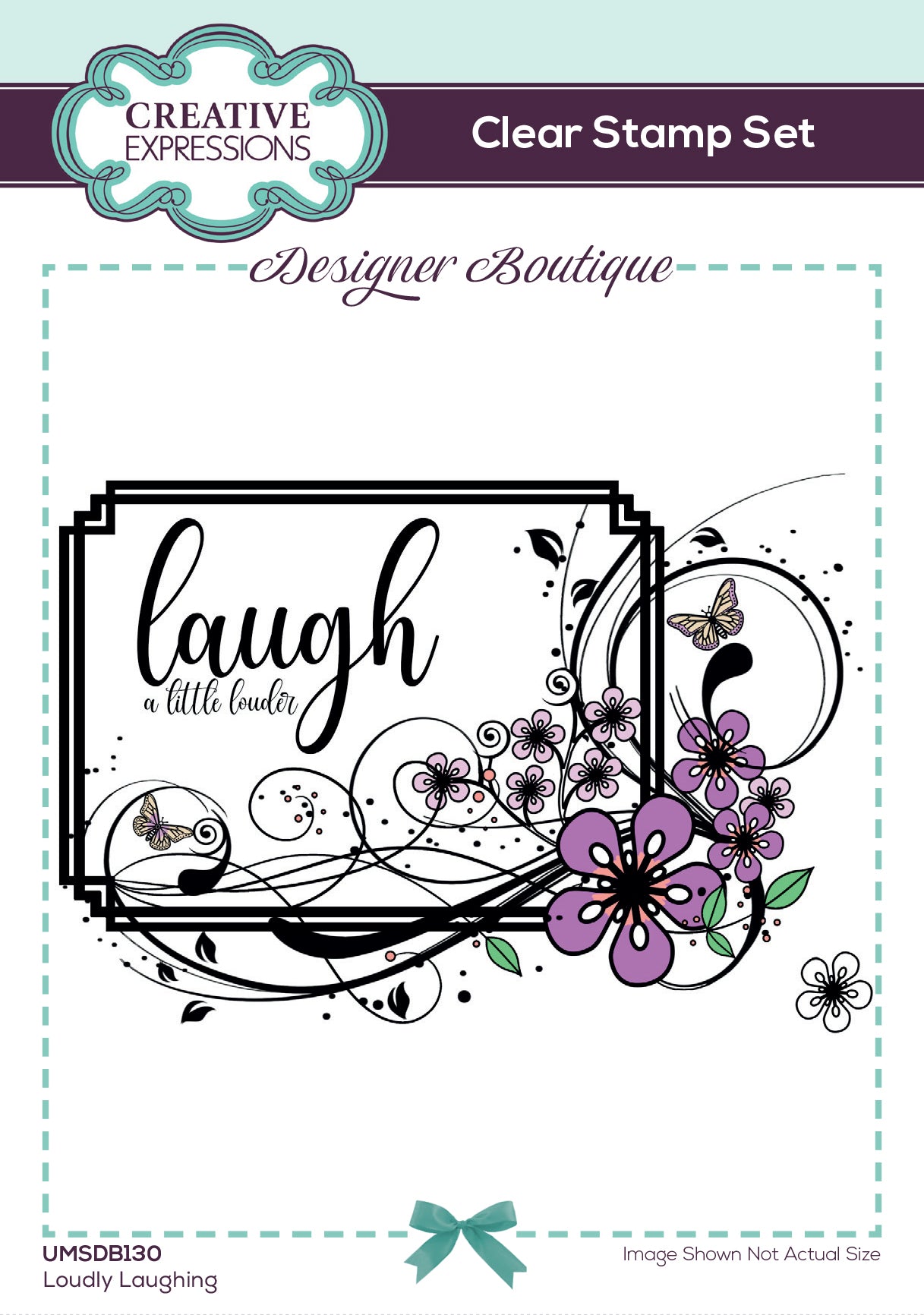 Creative Expressions Designer Boutique Loudly Laughing 6 in x 4 in Clear Stamp Set