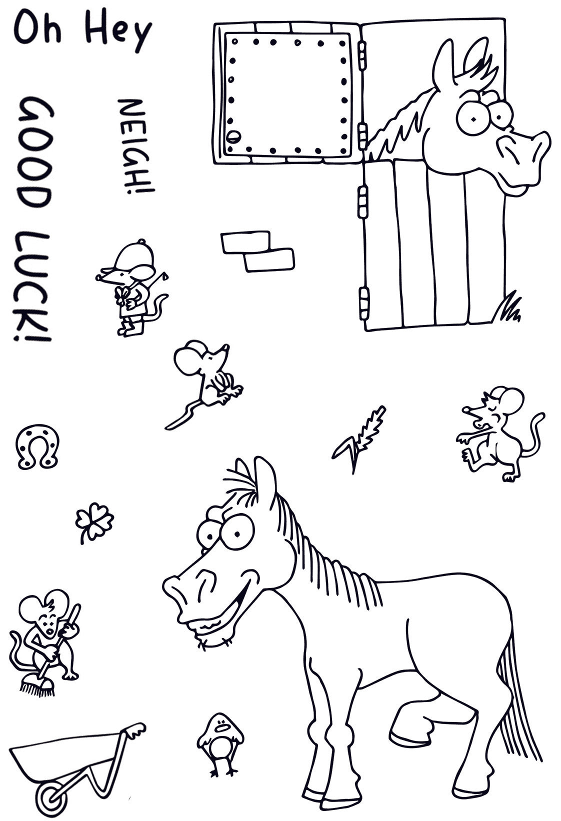 Creative Expressions Good Luck 6 in x 4 in Clear Stamp Set