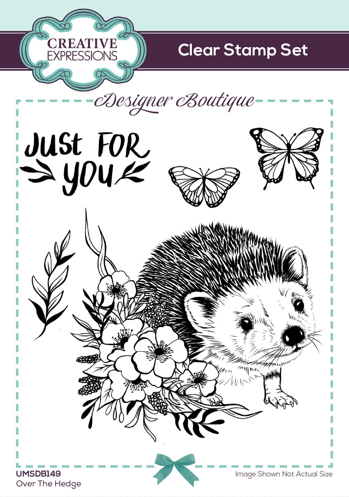 Creative Expressions Designer Boutique Over The Hedge 6 in x 4 in Stamp Set