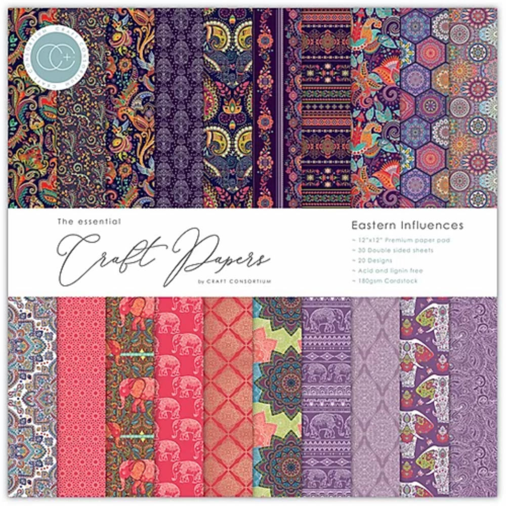 Eastern Influences 12x12 Premium Paper Pad