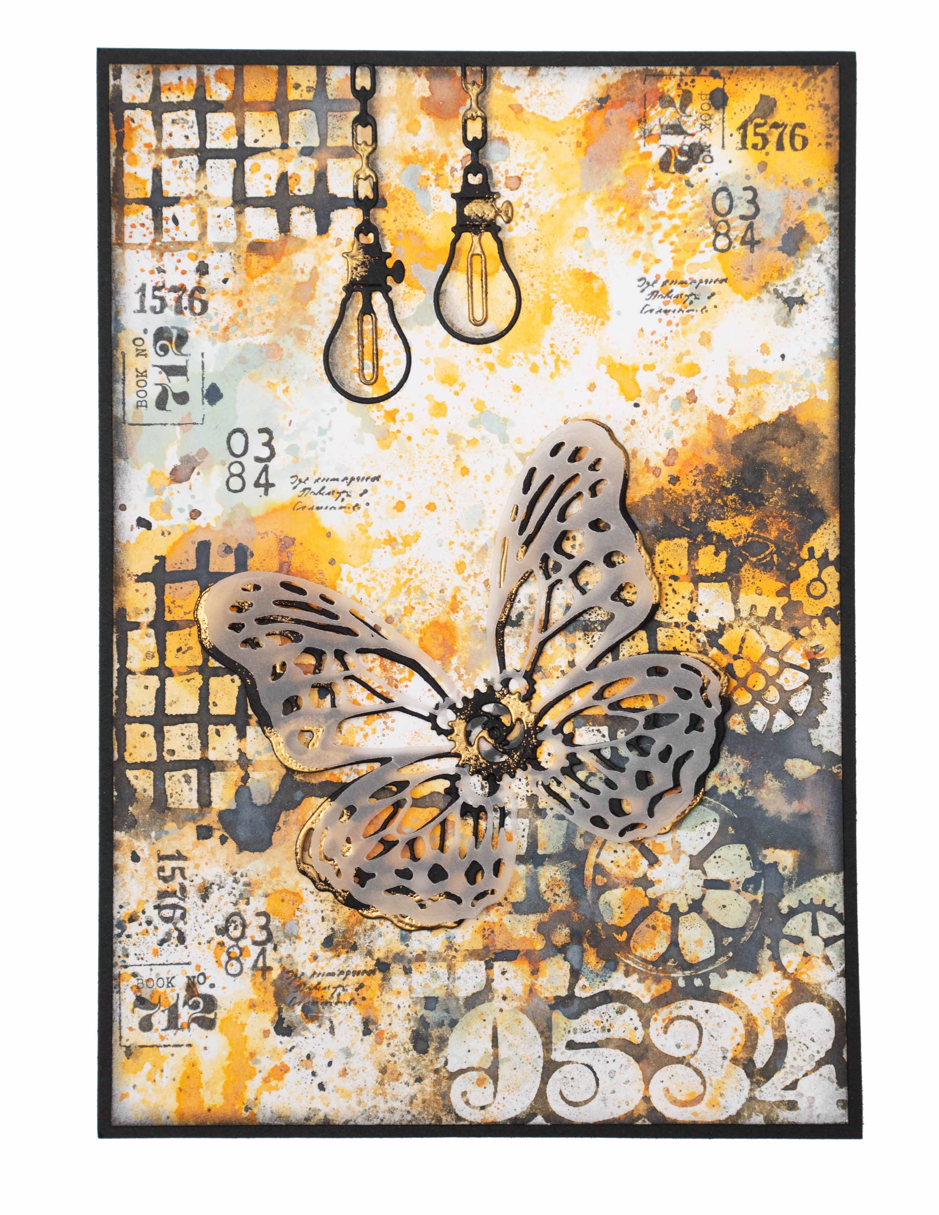 SL Cutting Dies Mechanic Organic Vintage Treasures 103x142x1mm 7 PC nr.264