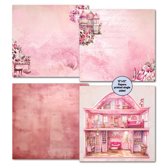 3Quarter Designs Doll House 12x12 Scrapbook Mini Collection