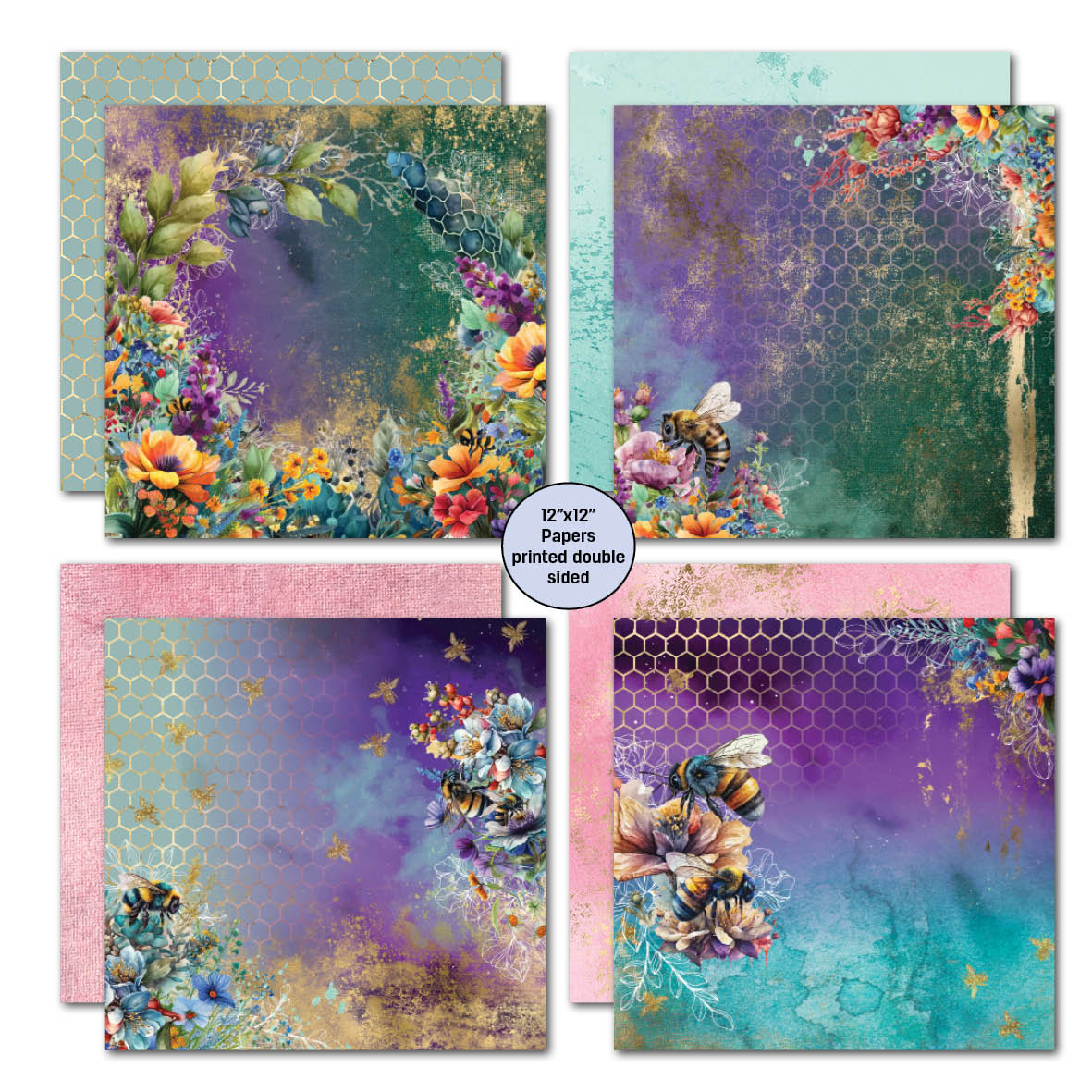 3Quarter Designs Bee Happy 12x12 Scrapbook Collection