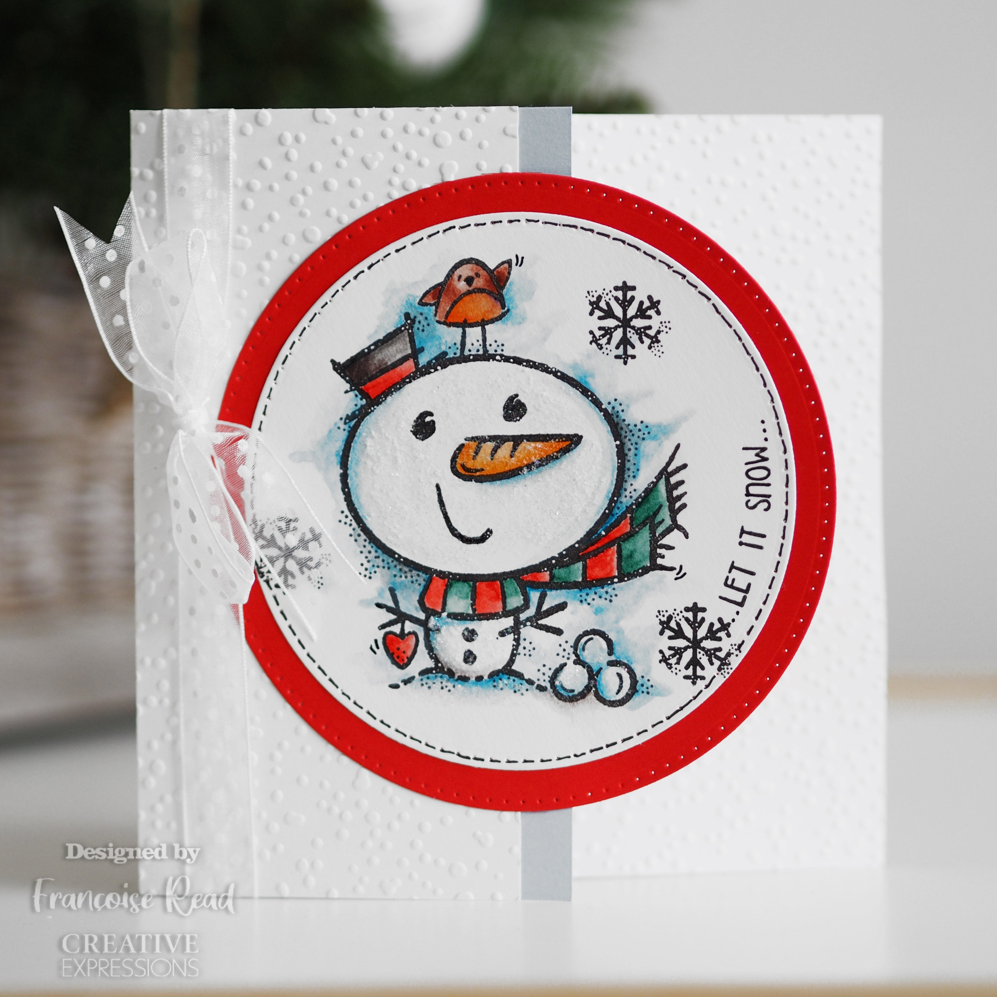 Woodware Clear Singles Little Snowman 4 in x 4 in Stamp