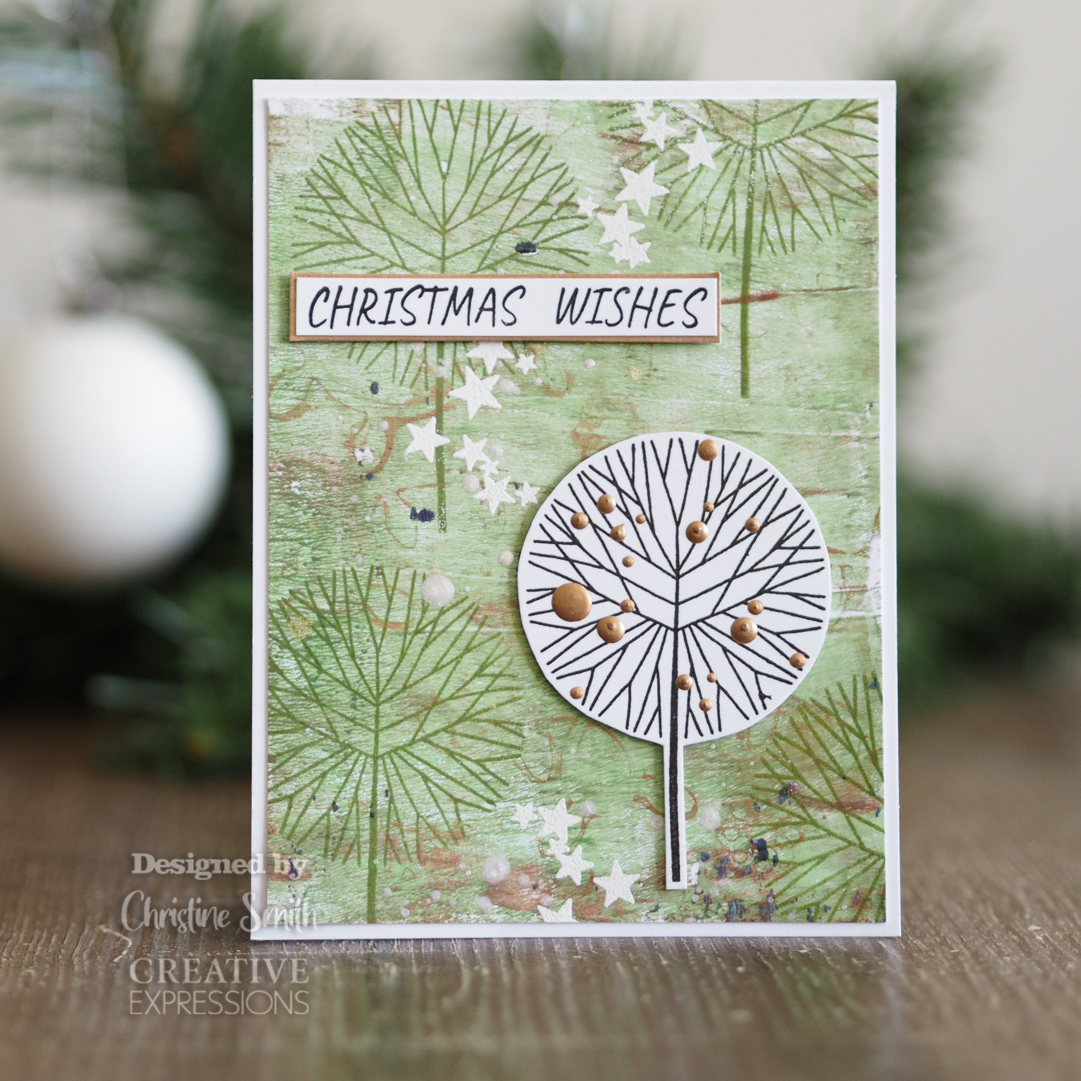 Woodware Clear Singles Mini Round Twiggy Tree