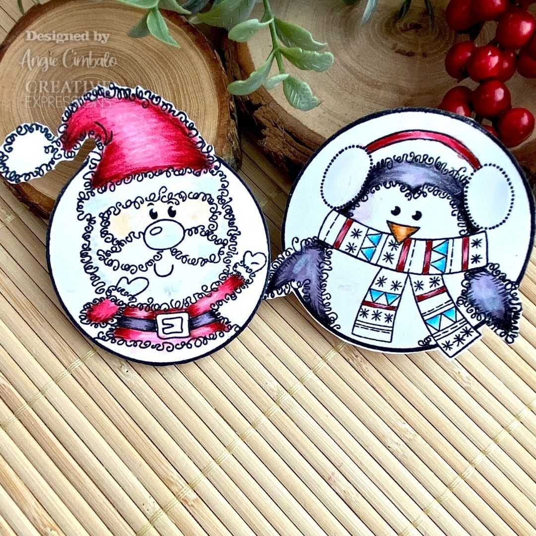 Woodware Clear Singles Festive Fuzzies - Mini Penguin 3.8 in x 2.6 in Stamp