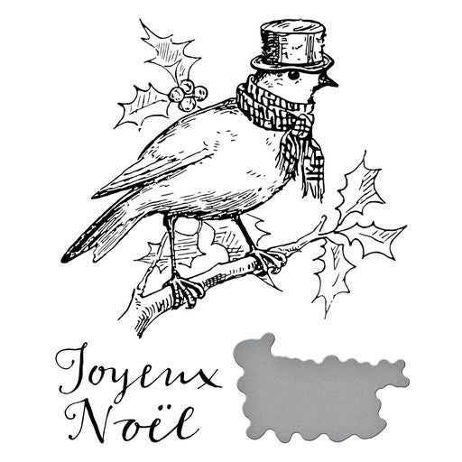 Joyeux Noel Press Plate & Die Set from the BetterPress Christmas Collection