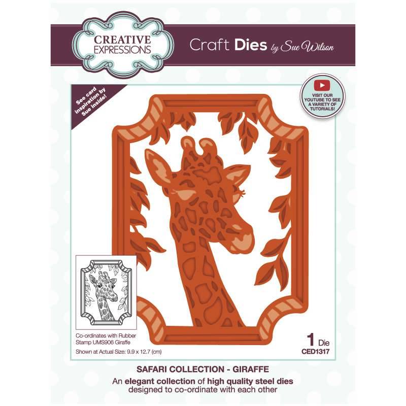 Sue Wilson Safari Collection Giraffe Craft Die