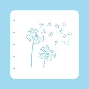 Stencil A6 For Magnetic Colour Set Stencil Dandelion