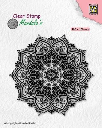 Nellie's Choice Clear Stamp Mandala Starflower