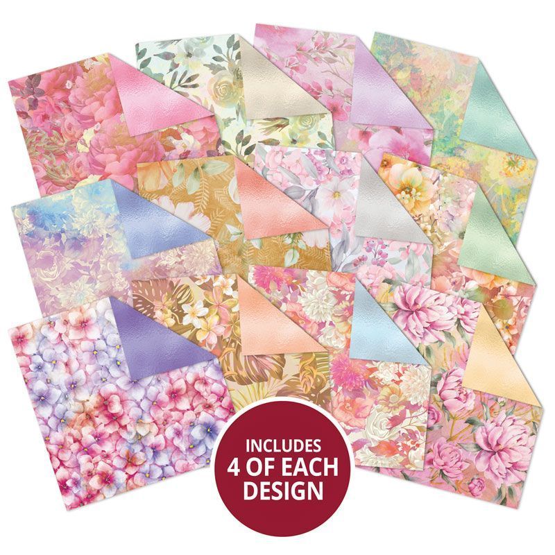 Duo Design Paper Pads - Floral Flair & Subtle Shimmer