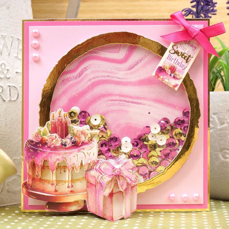 A Sweet Birthday Decoupage Topper Sheet