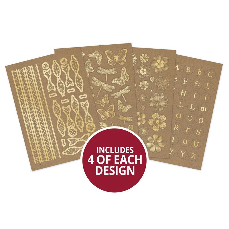 Kraft Card Embellishment Selection