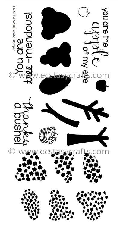 Frantic Stamper Clear Stamp Set - Lollipop Trees