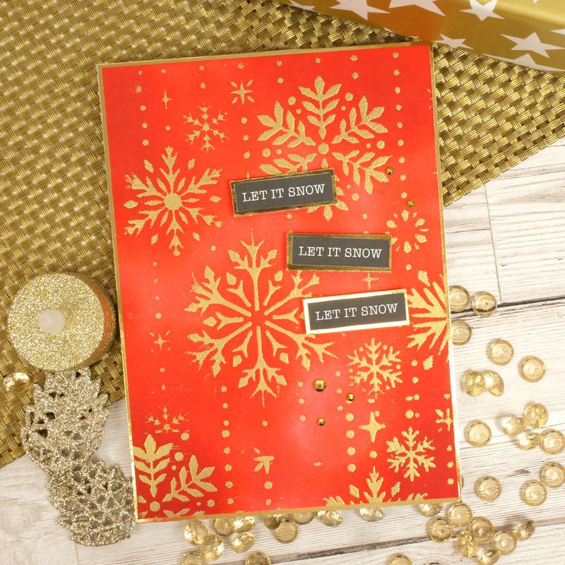 For The Love Of Stamps - Christmas Wishes Sentiment Strips