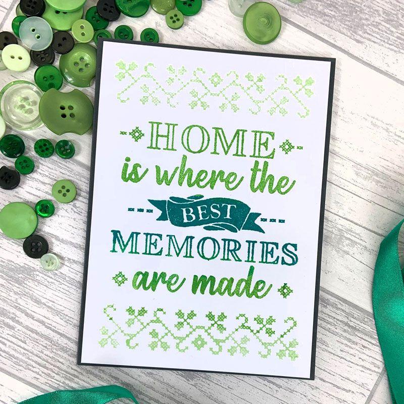 For the Love of Stamps - Memories at Home A6 Stamp Set