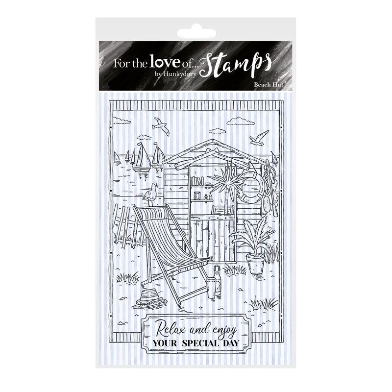 For The Love Of Stamps - Beach Hut A6 Stamp Set