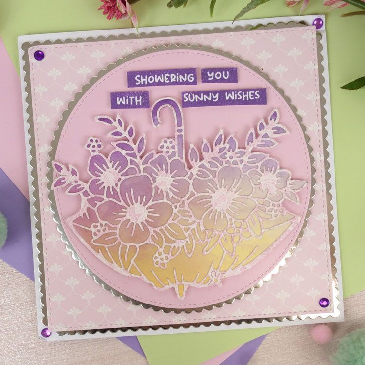 For The Love Of Stamps - Floral Burst Sentiment Strips