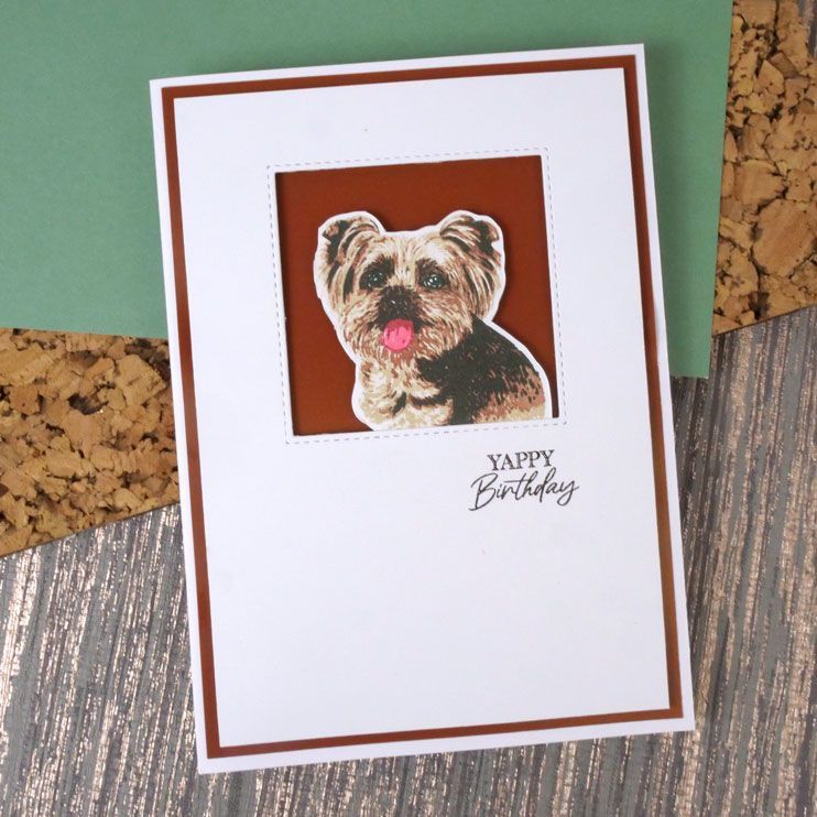 For The Love Of Stamps - Layering Yorkshire Terrier