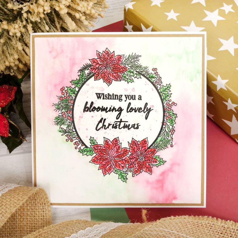 For The Love Of Stamps - Pretty Poinsettia Frames