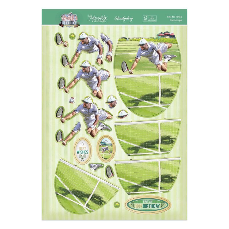 Sports & Hobbies Deco-Large Set - Time For Tennis