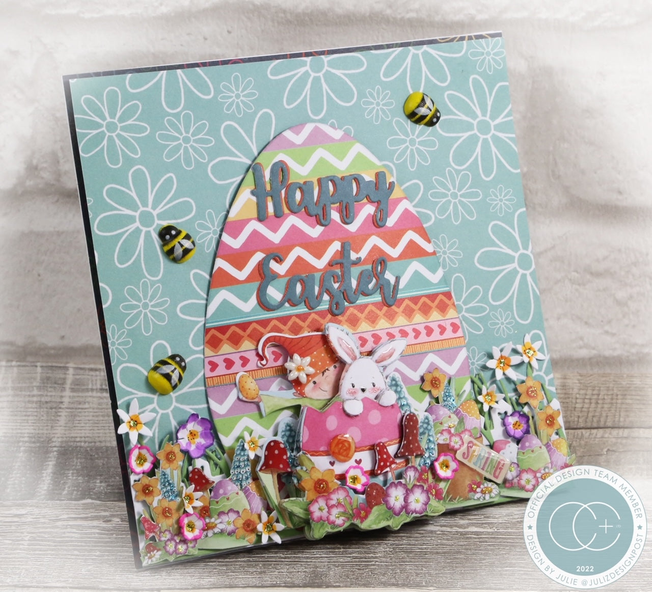 Craft Consortium Let Spring Begin - Adhesive Wooden Bees