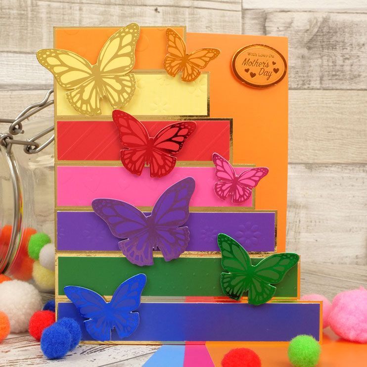 Rainbow Brights Butterflies Embellishments